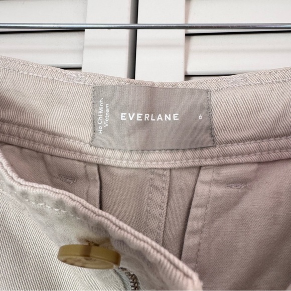 EVERLANE The Tencel Relaxed Chino Pant High Rise Beige Size 6 NEW - Picture 7 of 11